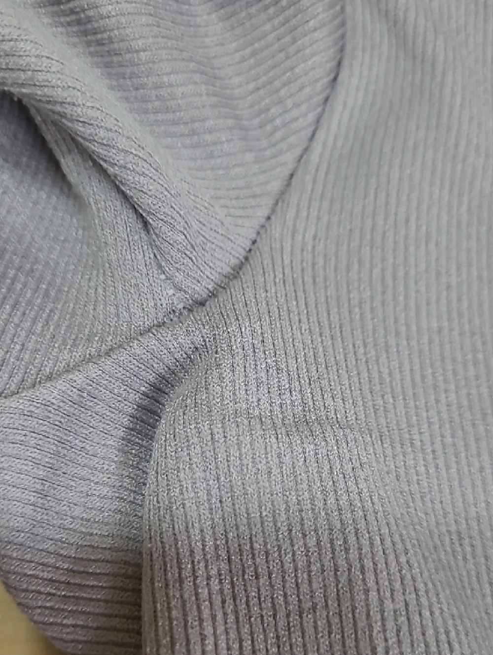 Dynamite Women’s Lavender Cropped Long Sleeve Ribbed Top Stretch XS Like New - Picture 3 of 9